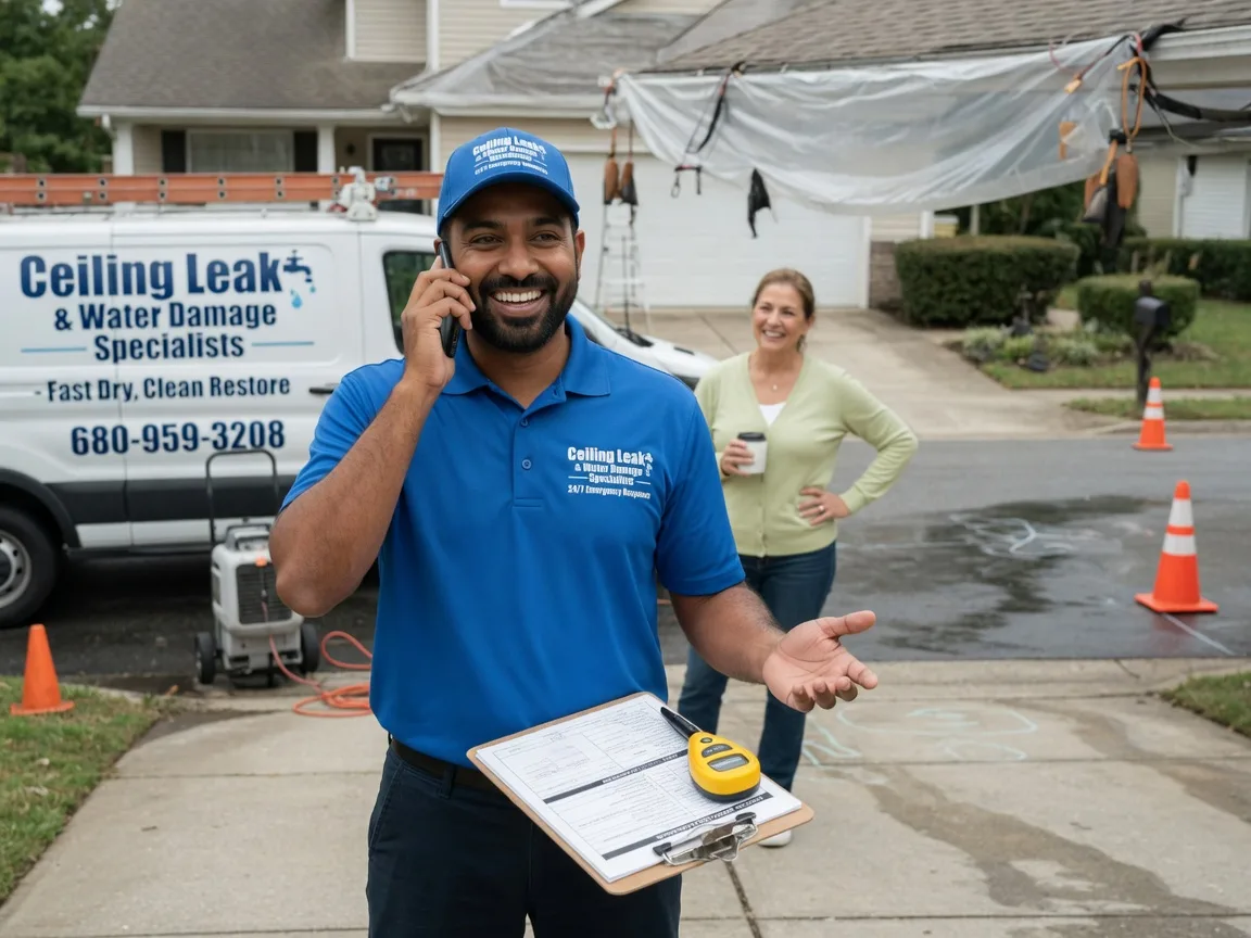 Ceiling Leak Cleanup Honey Grove, TX FAQs
